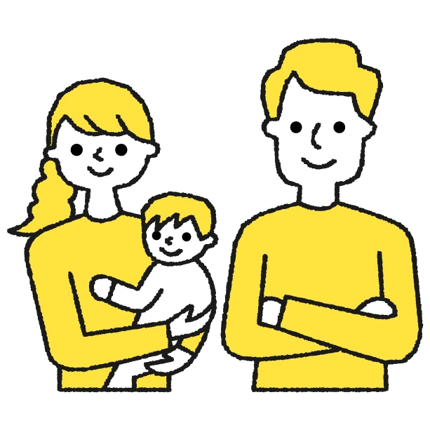 不動産購入を検討する買主のイラスト